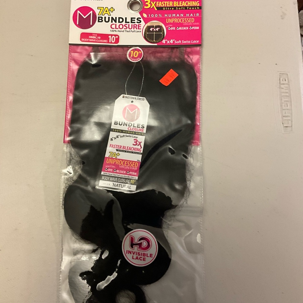 Human hair 4x4 closure